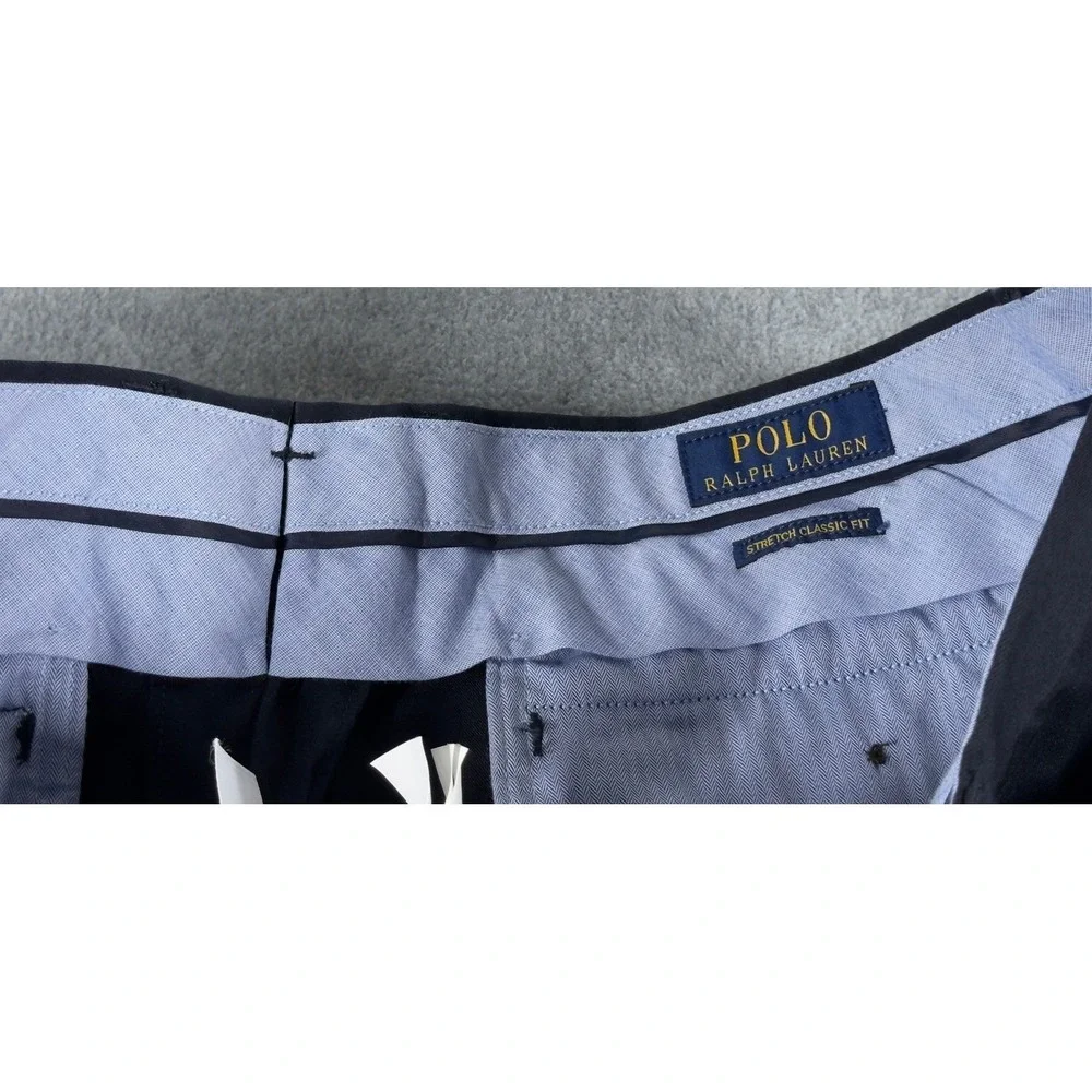 Polo Ralph‎ Lauren Chino Stretch Classic Pants 36x32 Navy Blue